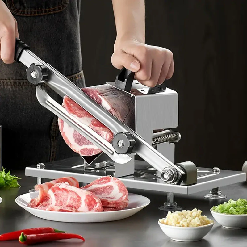 đ„Grande vente 50% de rĂ©ductionđ„ Trancheuse Ă viande surgelĂ©e manuelle - Image 14