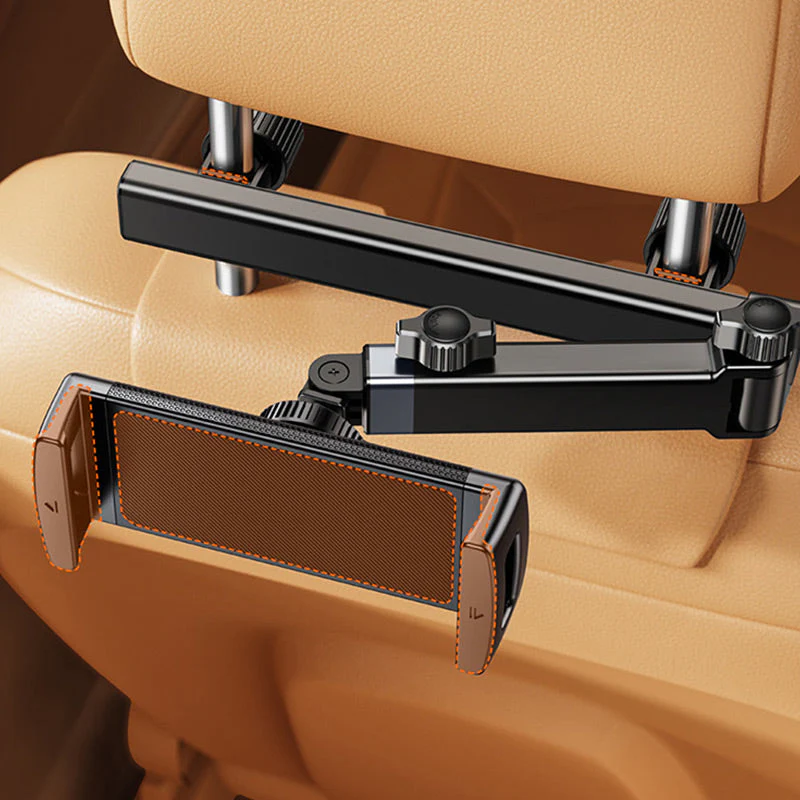 📢📢50 % de réduction !! ⏰ Support de Tablette pour Appuie-Tête de Voiture – Triple Axe, Rotation 360° & Compatible 4,7–12,9 Pouces - Image 3