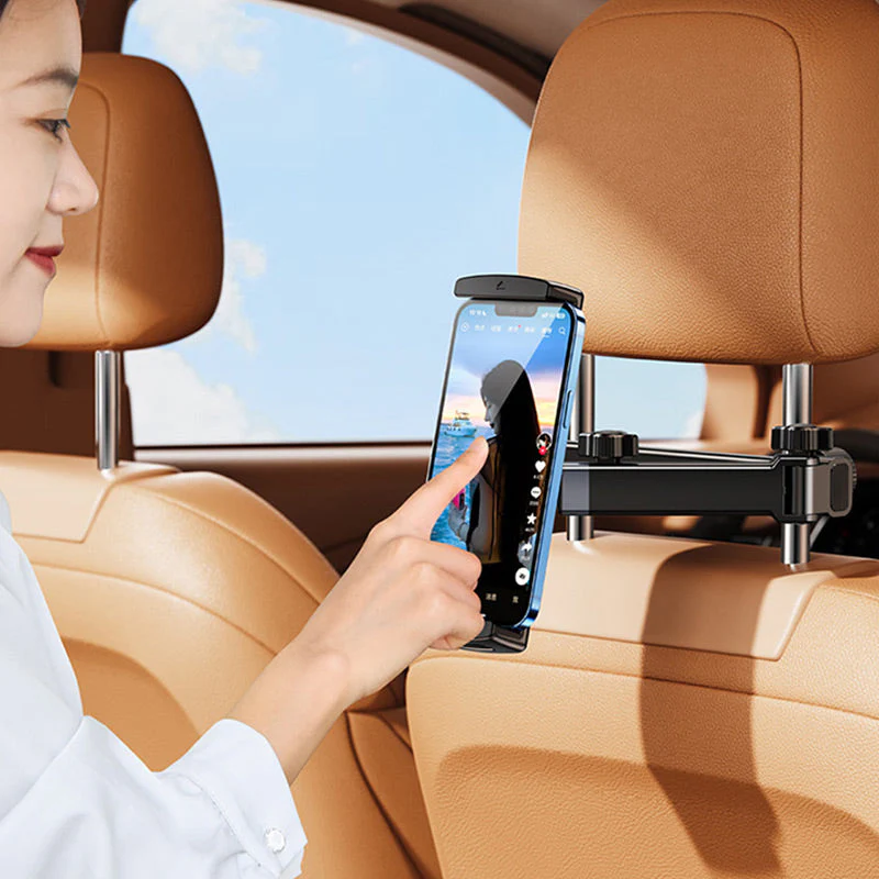 📢📢50 % de réduction !! ⏰ Support de Tablette pour Appuie-Tête de Voiture – Triple Axe, Rotation 360° & Compatible 4,7–12,9 Pouces - Image 5