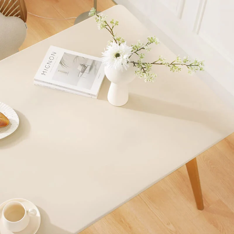 Minimalist Style Waterproof & Oil-proof All-inclusive PU Leather Elastic Tablecloth - Image 8