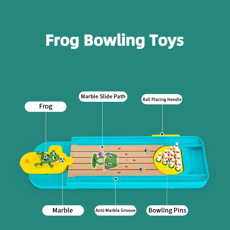 📢📢50 % de réduction !! ⏰⏰Jeux de bowling avec grenouilles à doigts pour table - Image 10