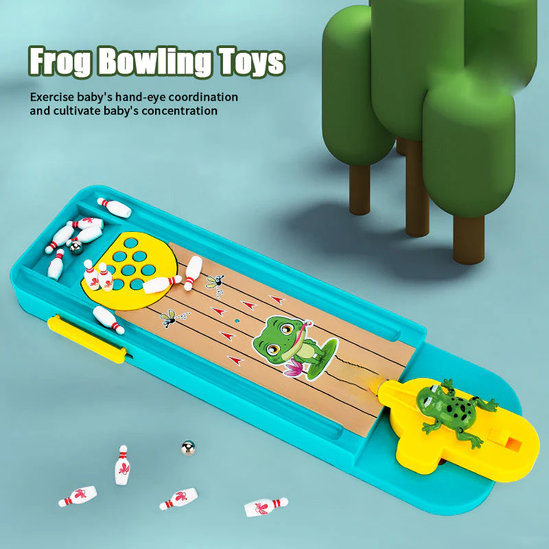 📢📢50 % de réduction !! ⏰⏰Jeux de bowling avec grenouilles à doigts pour table - Image 2