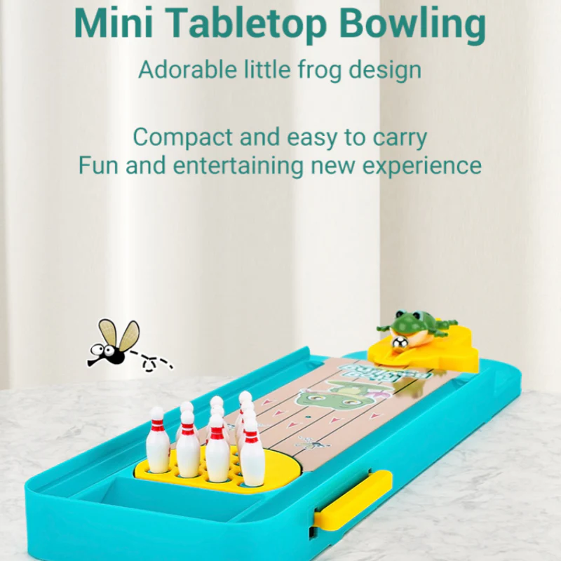 📢📢50 % de réduction !! ⏰⏰Jeux de bowling avec grenouilles à doigts pour table - Image 8