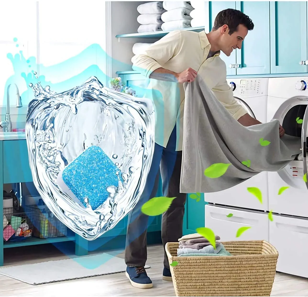 📢📢Achetez-en 5，obtenez-en 5 gratuits ⏰ Tablettes de Nettoyage pour Lave-Linge – Élimine les Résidus, Désinfecte & Pour Lave-Linge à Hublot/Frontal 🌀 - Image 11