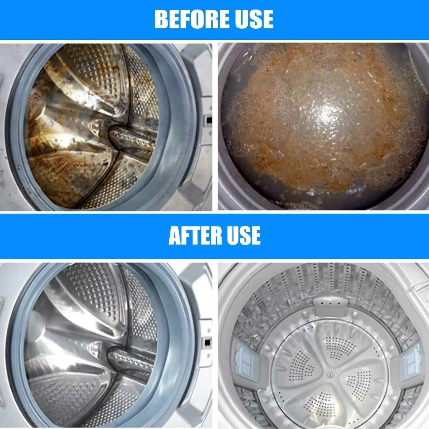 📢📢Achetez-en 5，obtenez-en 5 gratuits ⏰ Tablettes de Nettoyage pour Lave-Linge – Élimine les Résidus, Désinfecte & Pour Lave-Linge à Hublot/Frontal 🌀 - Image 3
