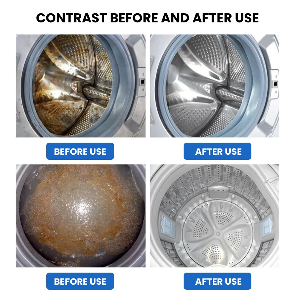 📢📢Achetez-en 5，obtenez-en 5 gratuits ⏰ Tablettes de Nettoyage pour Lave-Linge – Élimine les Résidus, Désinfecte & Pour Lave-Linge à Hublot/Frontal 🌀 - Image 5