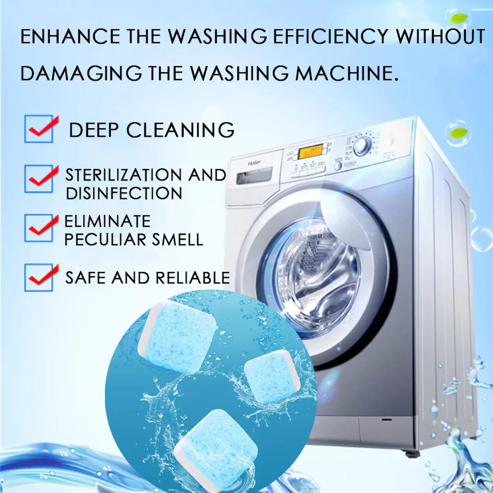 📢📢Achetez-en 5，obtenez-en 5 gratuits ⏰ Tablettes de Nettoyage pour Lave-Linge – Élimine les Résidus, Désinfecte & Pour Lave-Linge à Hublot/Frontal 🌀 - Image 8