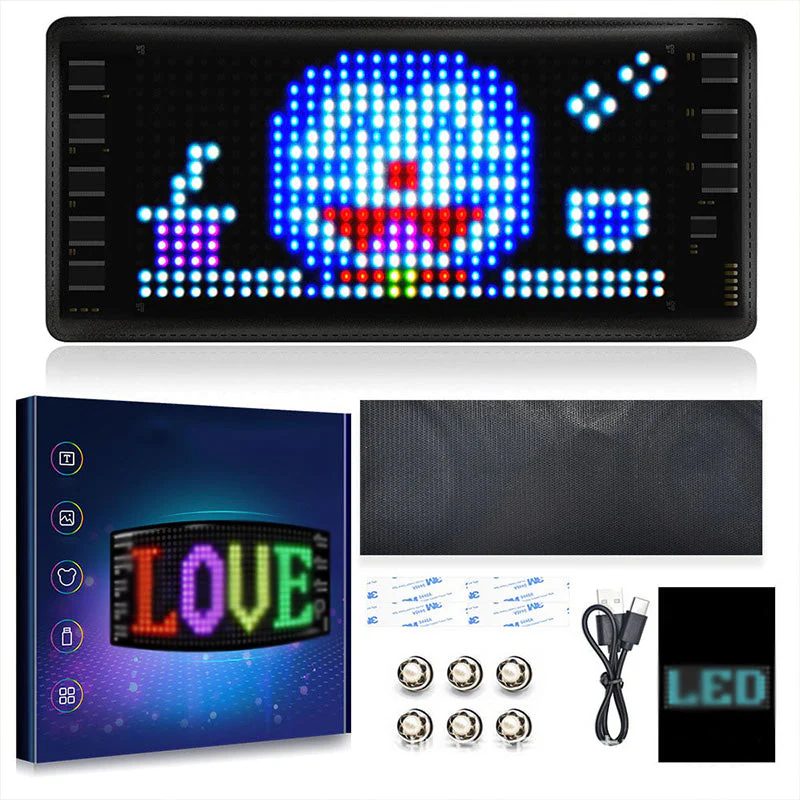 [Production exclusive] 📱Lampe LED pour voiture « Christmas Devil's Eye » avec écran souple📢📢50% DE RÉDUCTION !!!✨ - Image 5