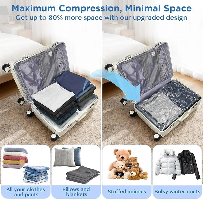 📢📢50 % de réduction !! ⏰ Set de sacs de compression sous vide sans fil pour le voyage - Image 5