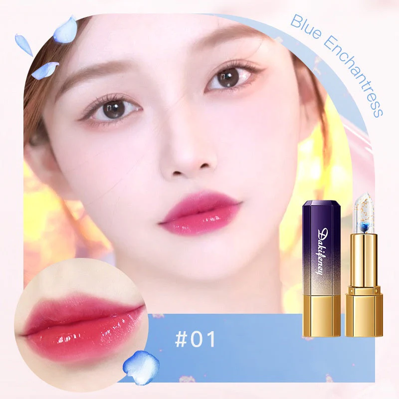 🔥 Le rouge à lèvres le plus chaud Petal Jelly Color Changing 💄 Réparation nourrissante et hydratante fissures sèches Pas de perte de couleur, pas de tasse collante 😍! - Image 10