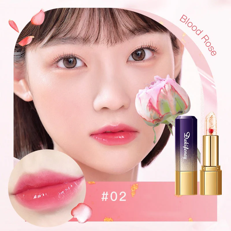 🔥 Le rouge à lèvres le plus chaud Petal Jelly Color Changing 💄 Réparation nourrissante et hydratante fissures sèches Pas de perte de couleur, pas de tasse collante 😍! - Image 11