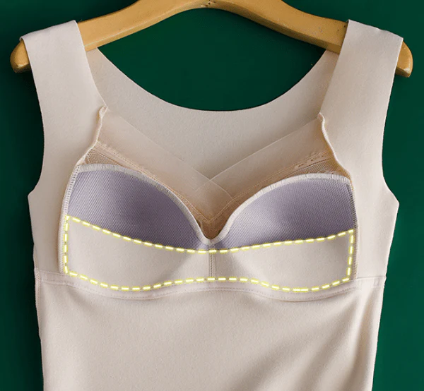 ⚡2 en 1 Soutien-gorge intégré Sous-vêtements thermiques📢📢3 dernières heures : Grande vente⏰⏰ - Image 2