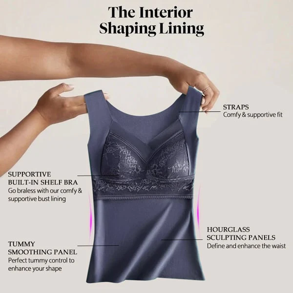 ⚡2 en 1 Soutien-gorge intégré Sous-vêtements thermiques📢📢3 dernières heures : Grande vente⏰⏰ - Image 6