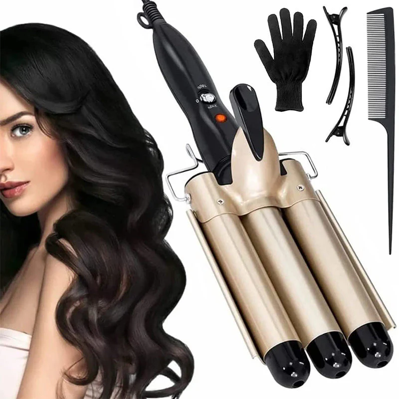 đ§50% de rĂ©duction pour une durĂ©e limitĂ©eâšđ„3-Barrel Curling Iron avec tempĂ©rature rĂ©glable
