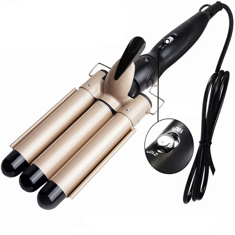 đ§50% de rĂ©duction pour une durĂ©e limitĂ©eâšđ„3-Barrel Curling Iron avec tempĂ©rature rĂ©glable - Image 6