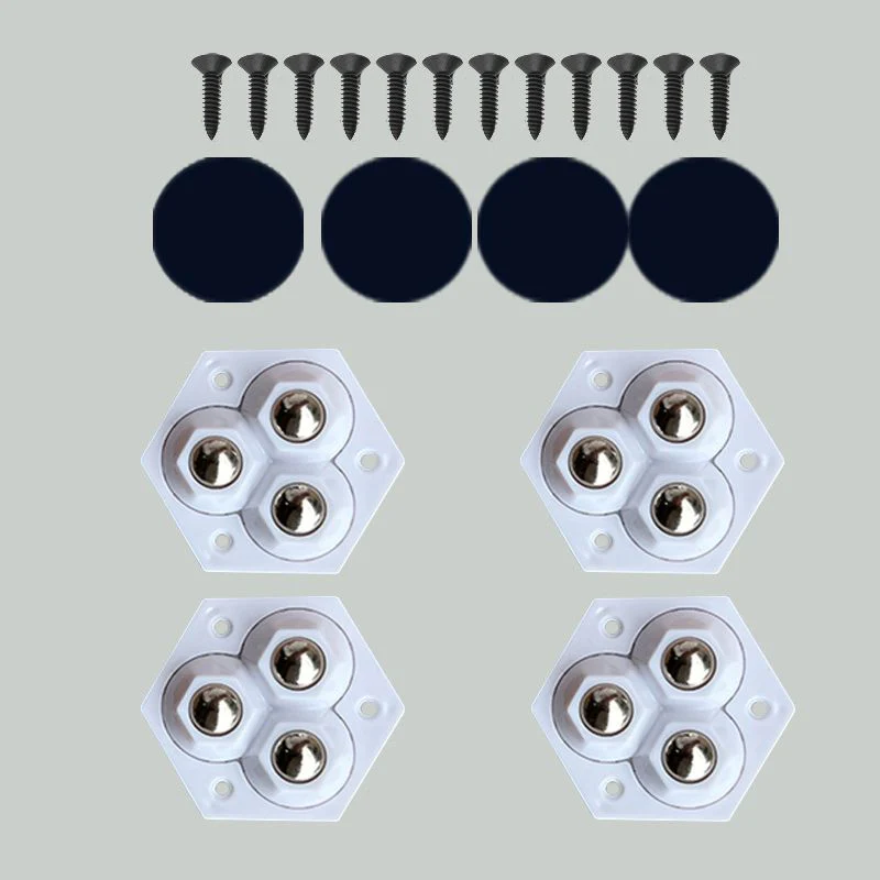 🔥2025 Achetez 5 obtenez 5 gratuitement🔥Nouvelle vente à chaud❤️‍🔥 Roulettes à trois billes pivotant sur 360° 4pcs/pack - Image 11