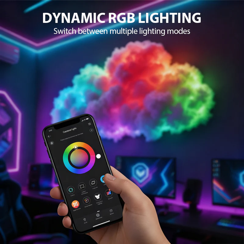 📢📢60% DE RÉDUCTION !!! ✨Lampe décorative LED Thundercloud alimentée par USB🌈☁️ - Image 3