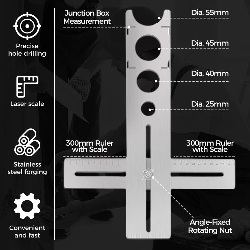 ⚙️💥Révolution des outils💪Localisateur de trous pour carreaux de céramique - Image 4