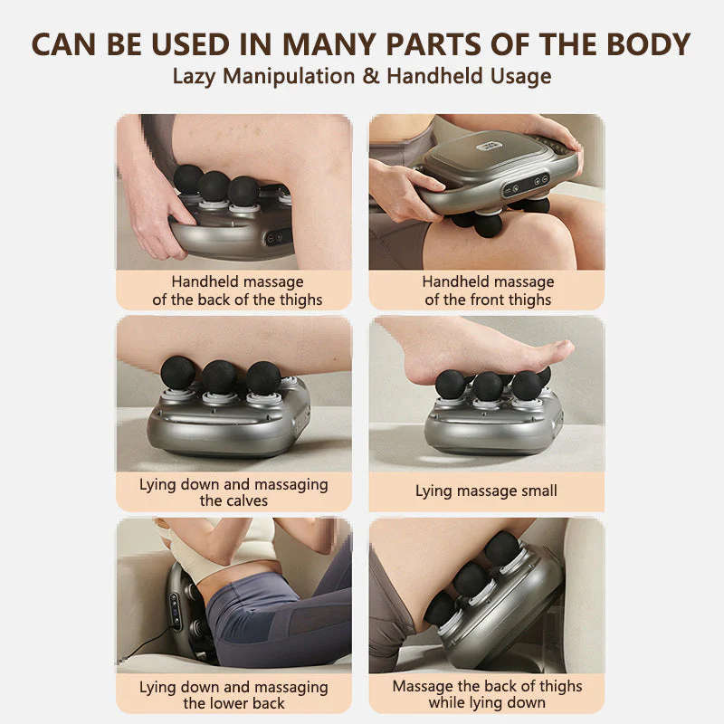 🏆✨Offres spéciales fête des pères&67% de réduction 🔥 Nouveau Masseur de tissus musculaires profonds Fascia Gun à six têtes - Image 7