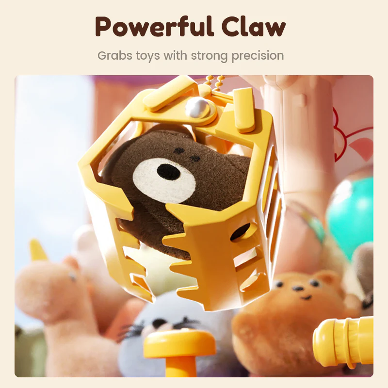 📢📢50 % de réduction !!! 🎅 Machine à pince animaux mignonne pour enfants 🎉 Comprend des peluches et des jouets en capsule🧸 - Image 3