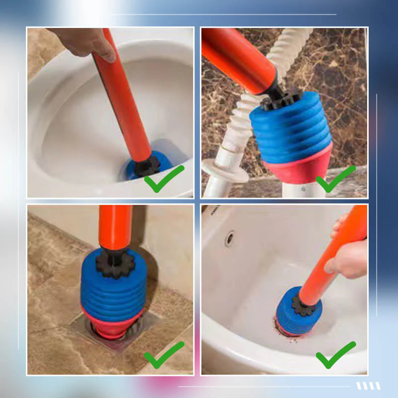 📢📢50 % de réduction !! ⏰ Déboucheur de Toilettes à Haute Pression – 120 PSI, Nettoyage Instantané Sans Produits Chimiques - Image 3