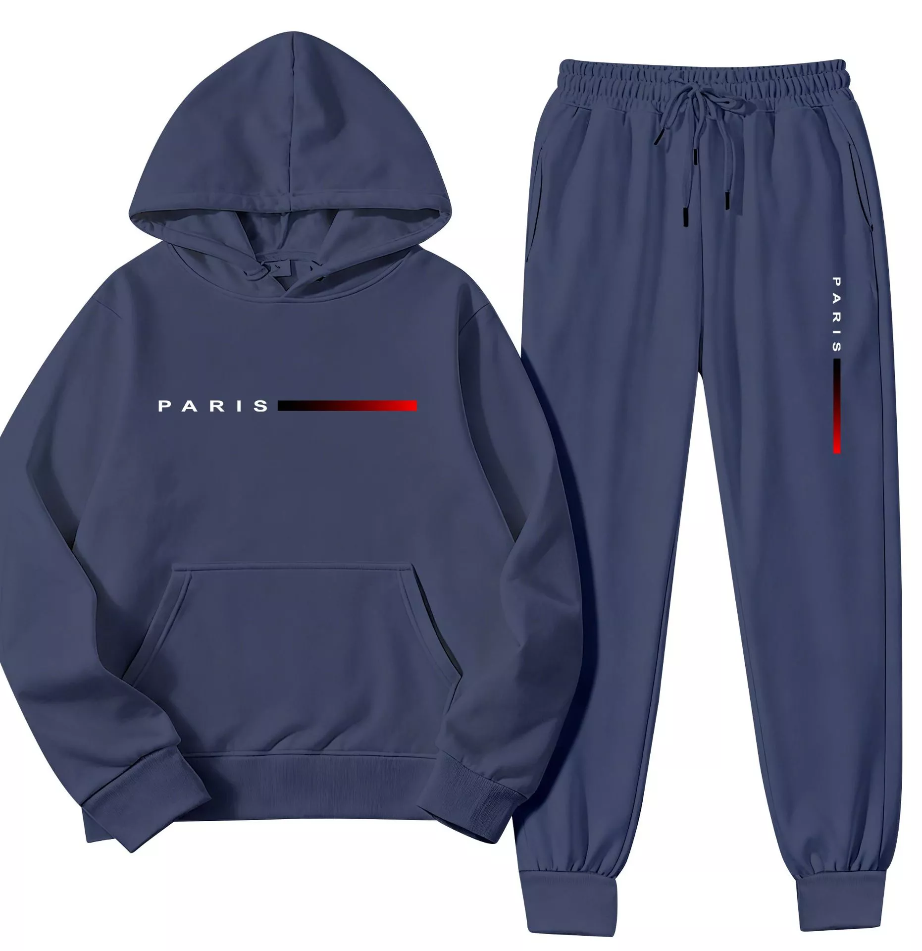 📢📢50 % de réduction !! ⏰Livraison gratuite⏰Ensemble survêtement à capuche pour homme - Image 13