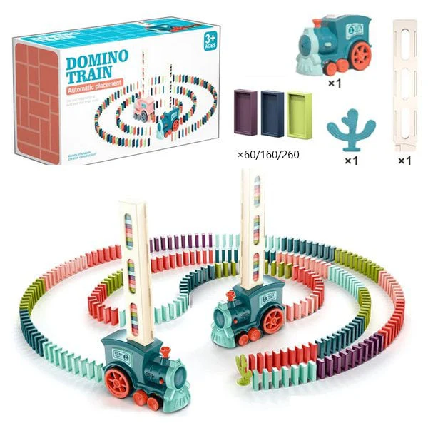 📢📢50% DE RÉDUCTION !!!✨ Automatic Domino Train - Continuous Chain Reaction with 360-Degree Rotation for Endless Fun 🚂🎯 - Image 2