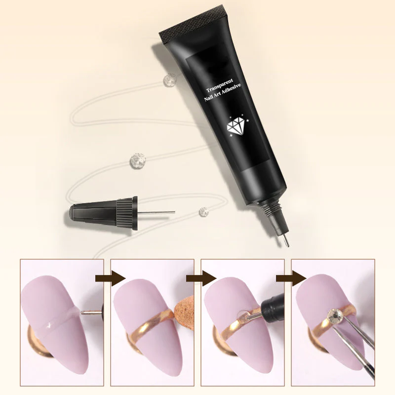 📣Limited Time Buy 1 Get 1 Free💅Transparent Nail Art Adhesive with Precision Dispenser - Image 6