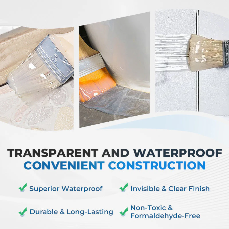📢Achetez 3 obtenez 5 gratuit💥3* pinceaux gratuits💥Revêtement transparent et étanche pour l'intérieur et l'extérieur🚨 - Image 2