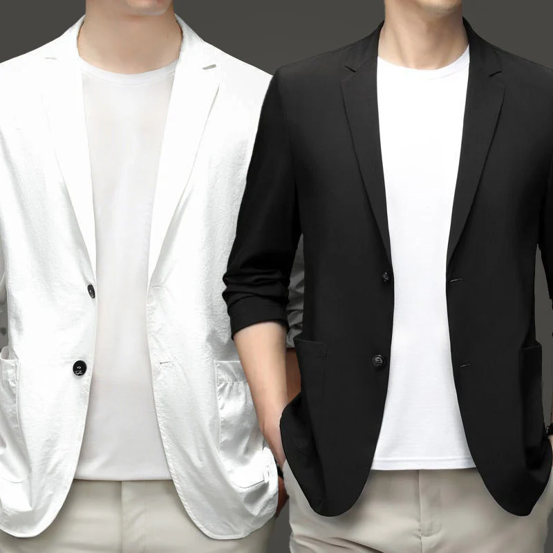 đąđą70 % de rĂ©duction !! â°âšïžMatĂ©riaux prĂ©fĂ©rĂ©sđ„Veste de costume lĂ©gĂšre d'Ă©tĂ© pour homme - Image 10