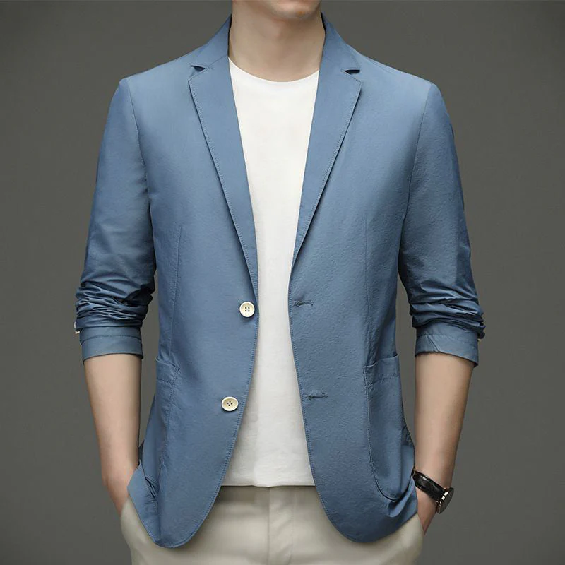 đąđą70 % de rĂ©duction !! â°âšïžMatĂ©riaux prĂ©fĂ©rĂ©sđ„Veste de costume lĂ©gĂšre d'Ă©tĂ© pour homme - Image 2