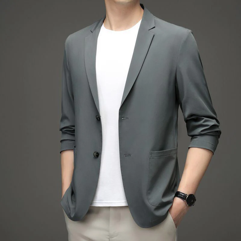 đąđą70 % de rĂ©duction !! â°âšïžMatĂ©riaux prĂ©fĂ©rĂ©sđ„Veste de costume lĂ©gĂšre d'Ă©tĂ© pour homme - Image 3