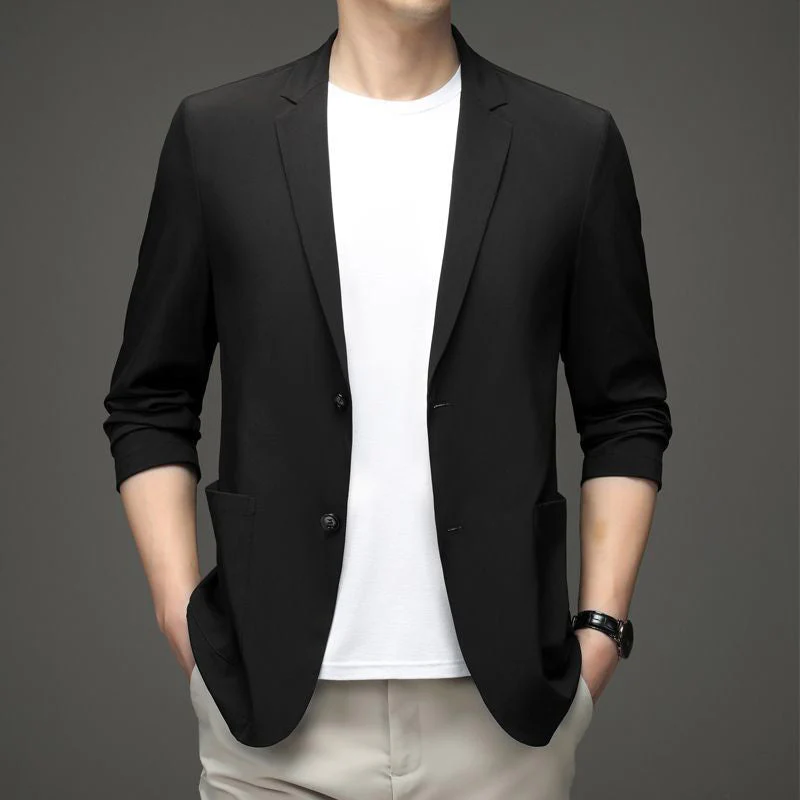 đąđą70 % de rĂ©duction !! â°âšïžMatĂ©riaux prĂ©fĂ©rĂ©sđ„Veste de costume lĂ©gĂšre d'Ă©tĂ© pour homme - Image 4