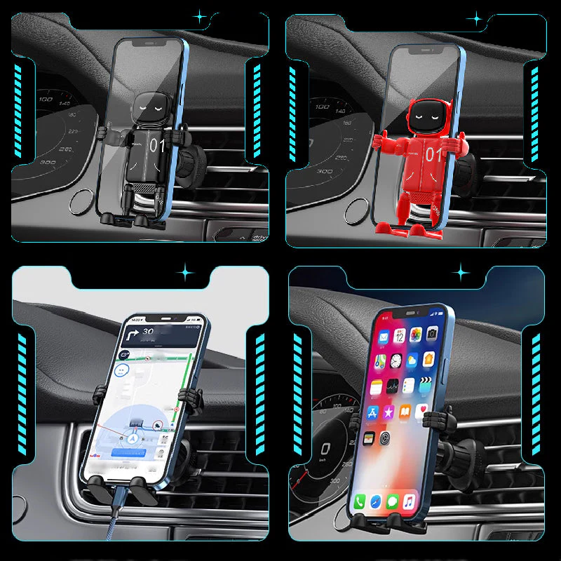 🎉🎉Offre limitée dans le temps : 1 acheté, 1 gratuit🚗🚗 Support de téléphone de voiture universel Robot Creative - Image 2