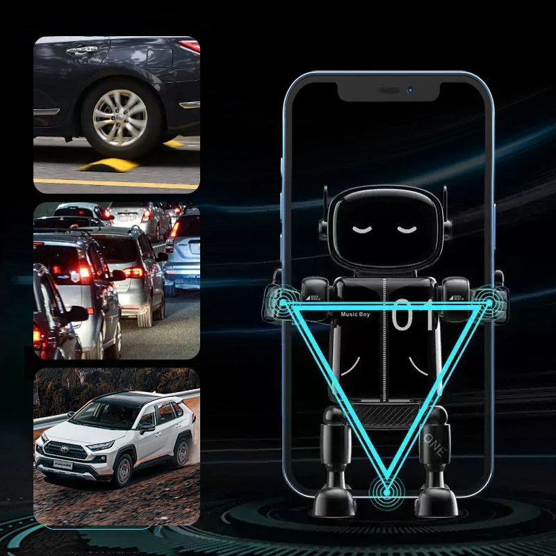 🎉🎉Offre limitée dans le temps : 1 acheté, 1 gratuit🚗🚗 Support de téléphone de voiture universel Robot Creative - Image 3