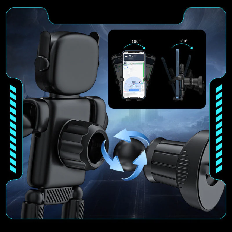 🎉🎉Offre limitée dans le temps : 1 acheté, 1 gratuit🚗🚗 Support de téléphone de voiture universel Robot Creative - Image 4