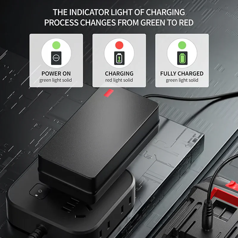 📢📢60 % DE RÉDUCTION !!! ✨Adaptateur universel haute efficacité pour chargeur de batterie au lithium