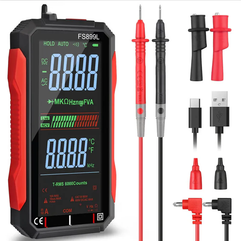 📢📢50 % de réduction !! ⏰Multimètre numérique rechargeable par USB - Image 13