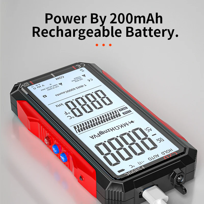 📢📢50 % de réduction !! ⏰Multimètre numérique rechargeable par USB - Image 4