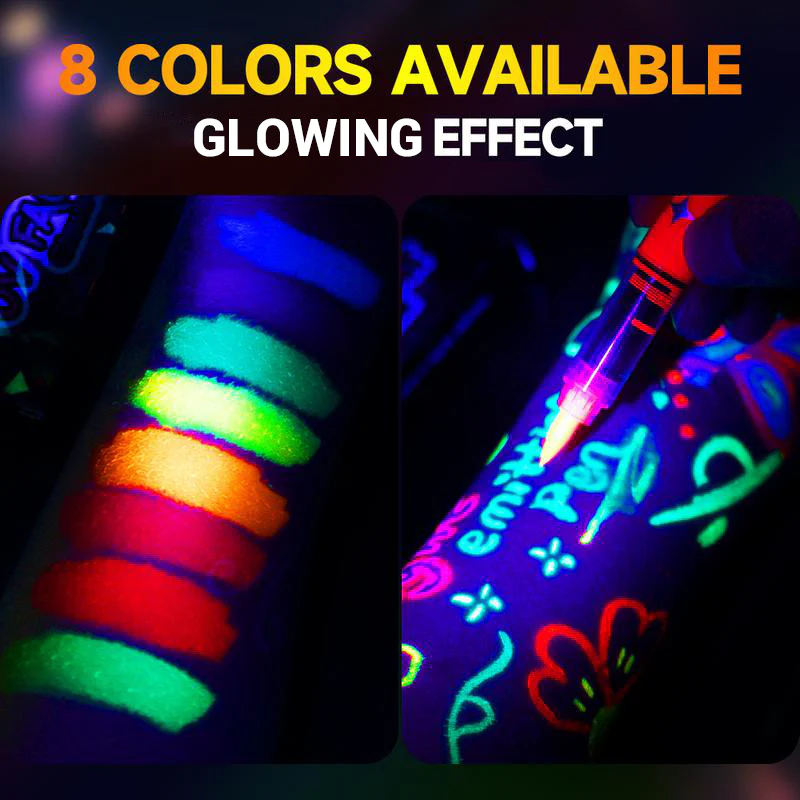 📢📢60 % de réduction !!! 🎅Ensemble de marqueurs UV lumineux pour le visage et le corps - Image 3