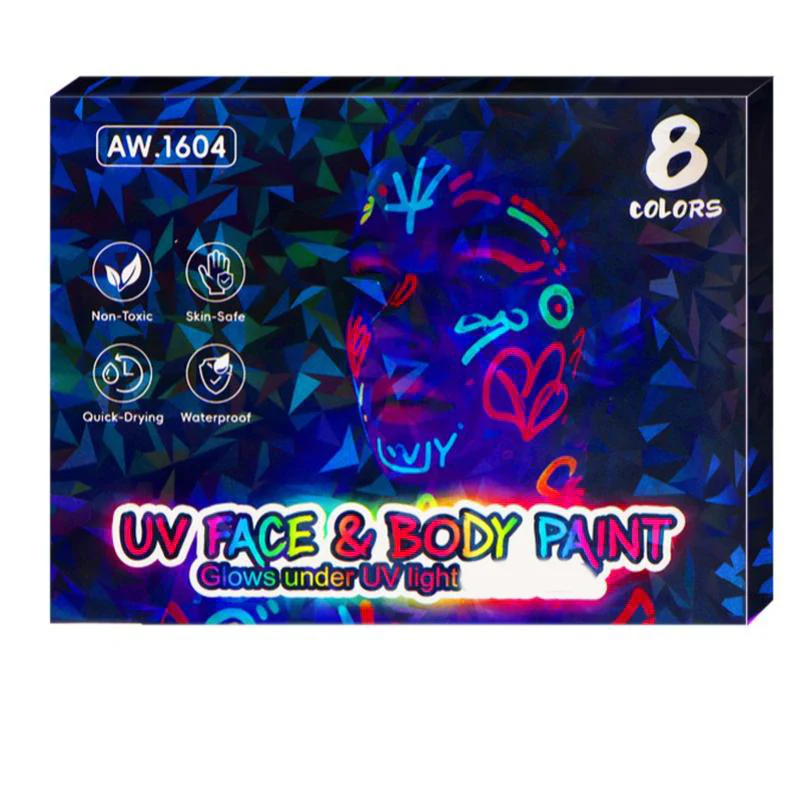 📢📢60 % de réduction !!! 🎅Ensemble de marqueurs UV lumineux pour le visage et le corps - Image 6