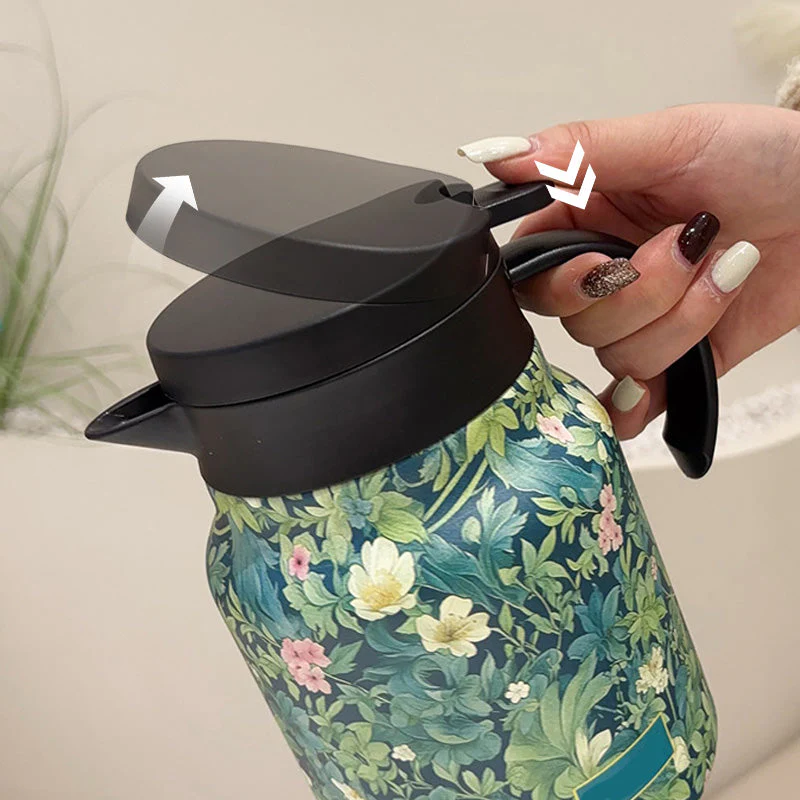 🔥Offre de réduction🔥Théière 1000ml isolée sous vide avec passoire - Image 4