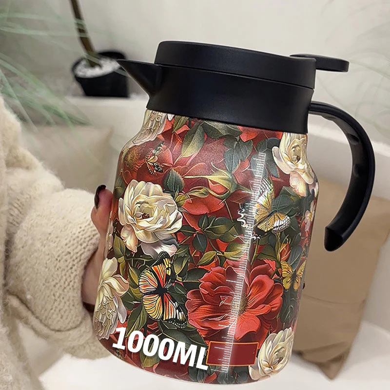 🔥Offre de réduction🔥Théière 1000ml isolée sous vide avec passoire - Image 5