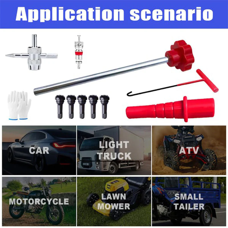 📢📢55 % de réduction !!!✨ Kit d'outils pour changer rapidement les valves de pneus de voiture - Image 5