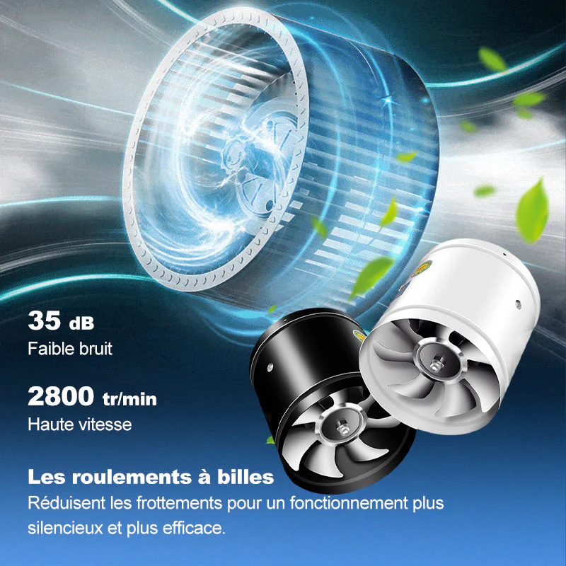 Pousbo® [Super Succion] Ventilateur d'Extraction Puissant et Silencieux - Image 4