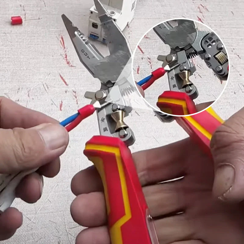 ✅🧰Pince à dénuder multifonctionnelle 8 en 1 avec mesure de l'électricité - Image 3