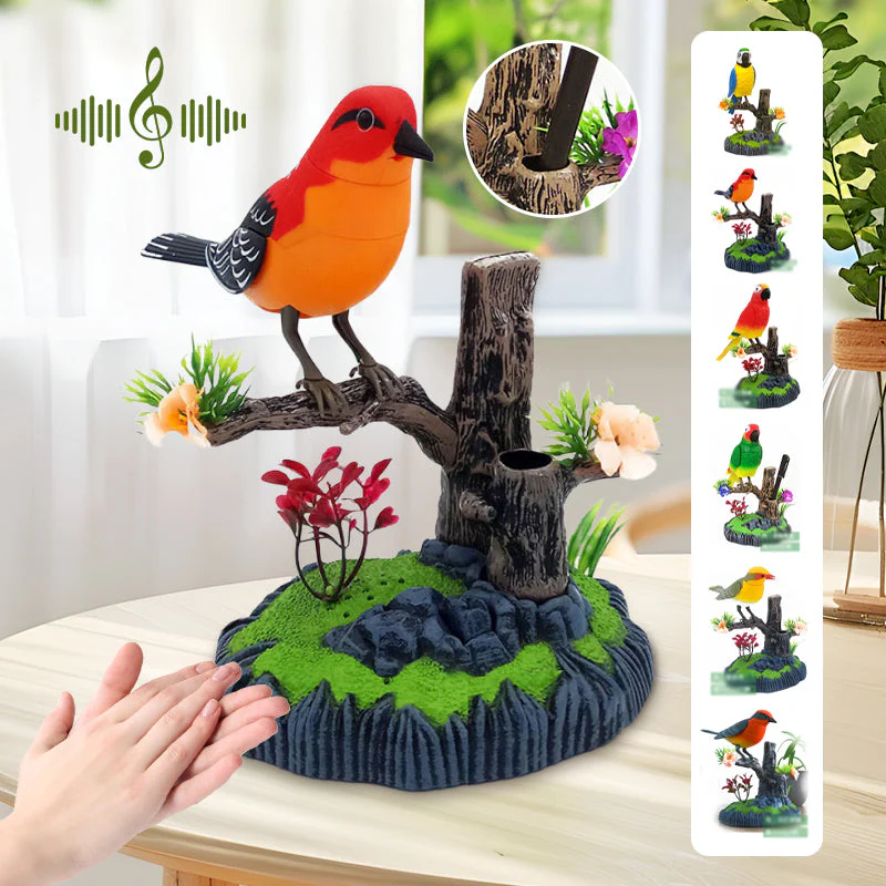 đŠJouet interactif en forme d'oiseau gazouillant activĂ© par la voix