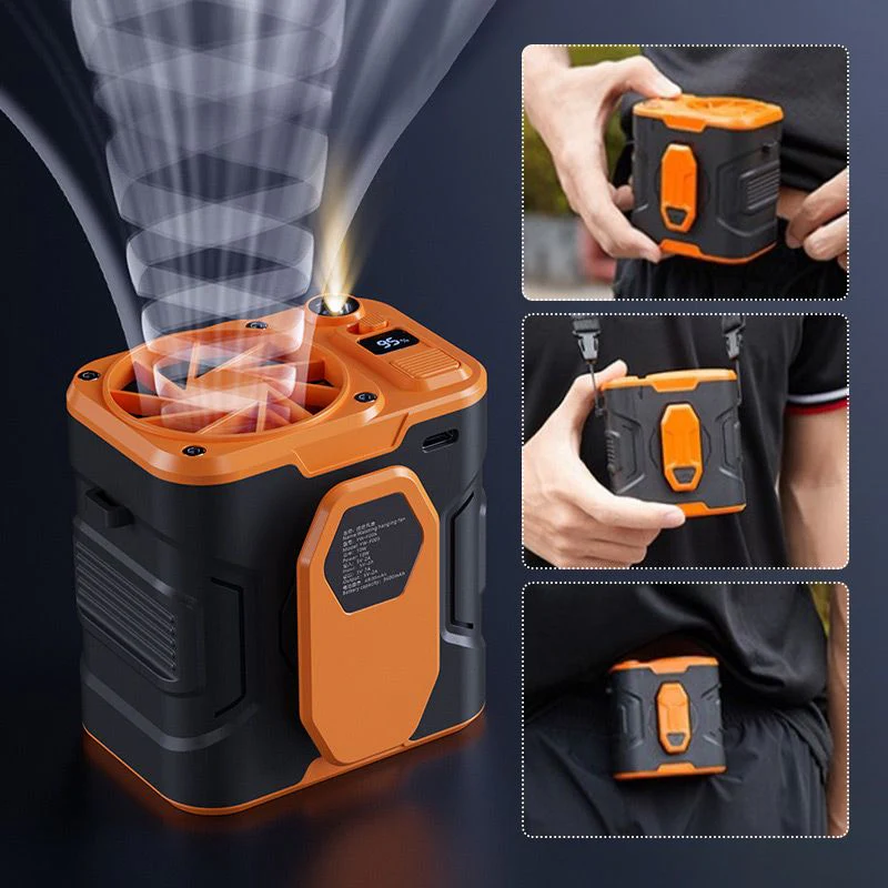 🍃🔥2025 ventes chaudes🔥 Ventilateur portable à suspension lombaire ultra - froid - Image 2