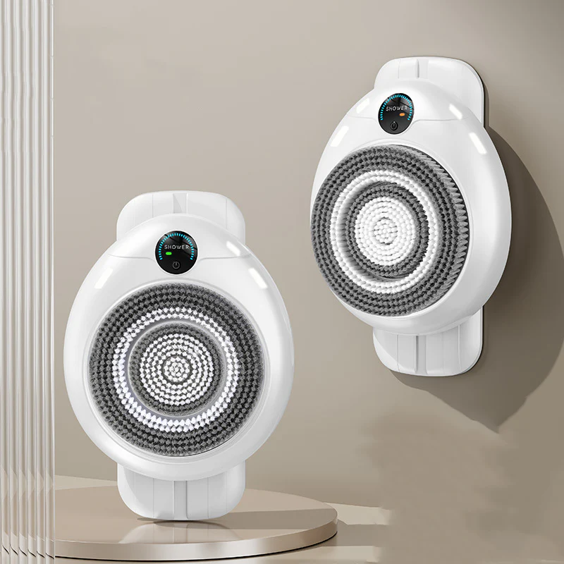 📢📢50 % de réduction !! ⏰ Scrubber électrique mural – Massage 3D, design horizontal et étanche ⚡