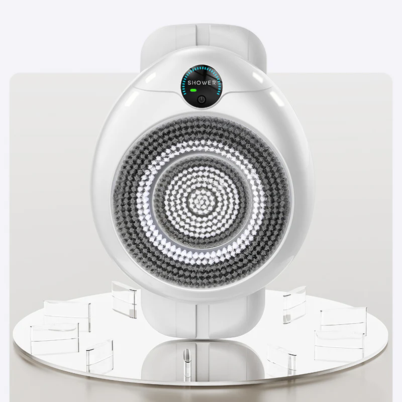 📢📢50 % de réduction !! ⏰ Scrubber électrique mural – Massage 3D, design horizontal et étanche ⚡ - Image 10